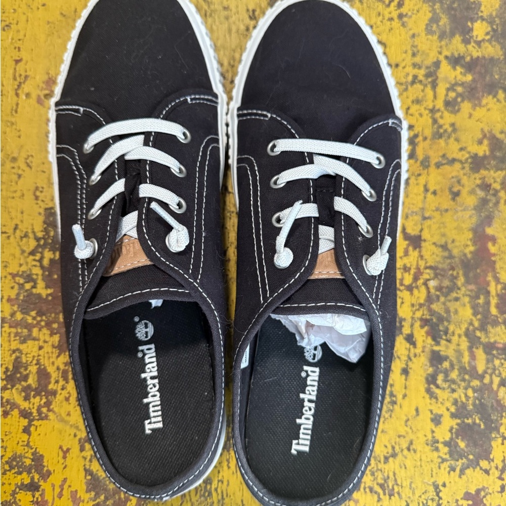 Timberland Black Slip-On Shoes